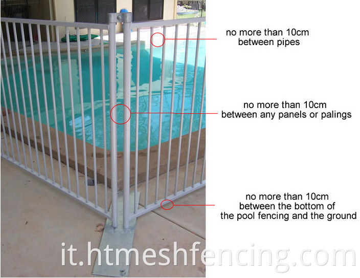 Recinzione della piscina Sicurezza Sicurezza rimovibile in rete di sicurezza piscina